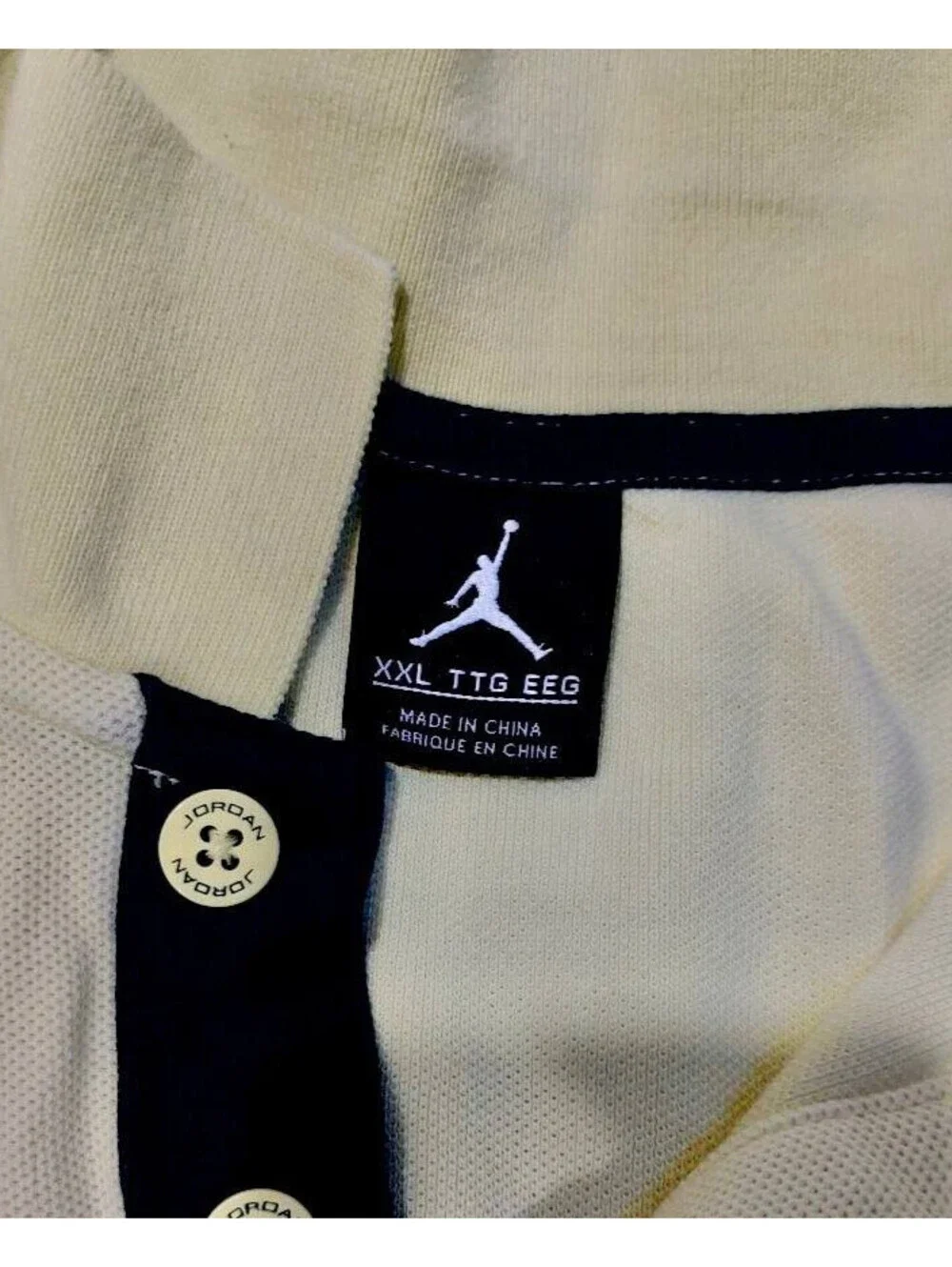 Air Jordan Dri-Fit Sport Golf Polo for Men Yellow Size XXL Good Condition